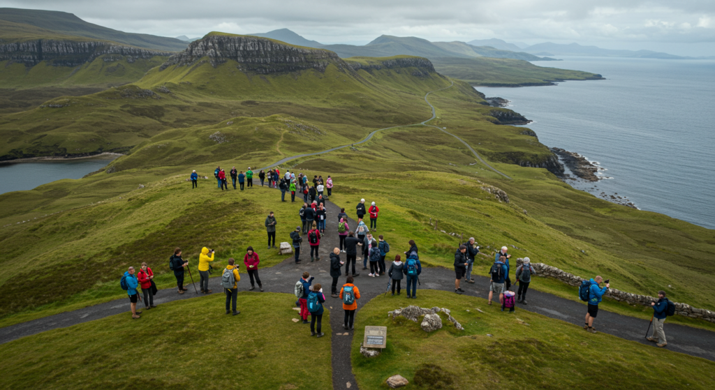 Horde de touristes au North Coast 500 en Ecosse