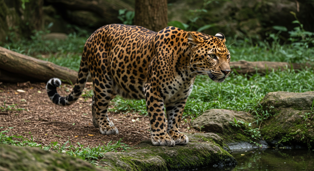 Le léopard d'Indochine dans le parc de Kaeng Krachan.