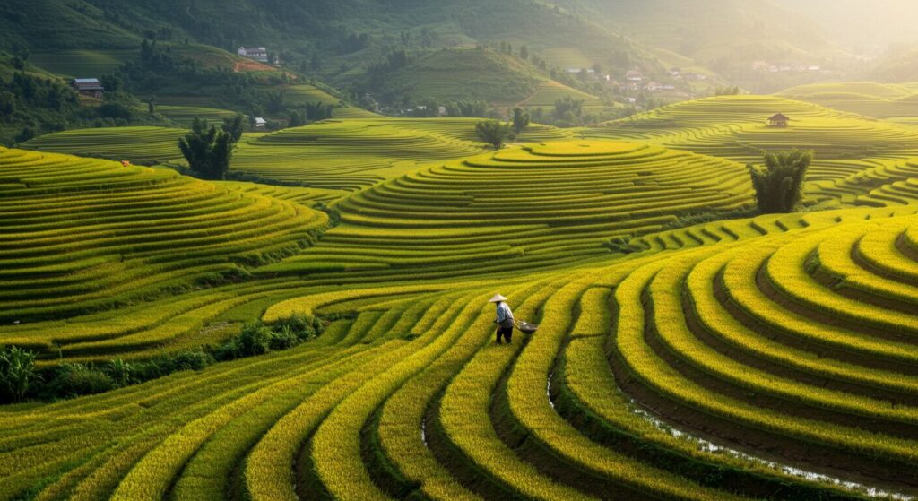 Rizière au Vietnam