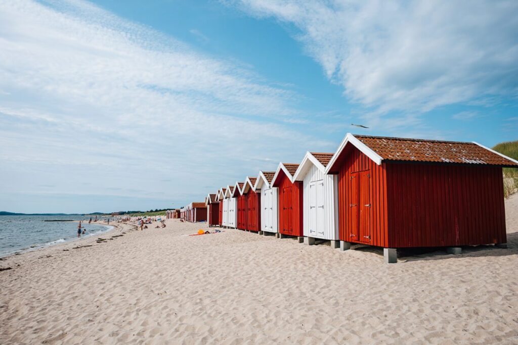 Cabanes de plage en Suède