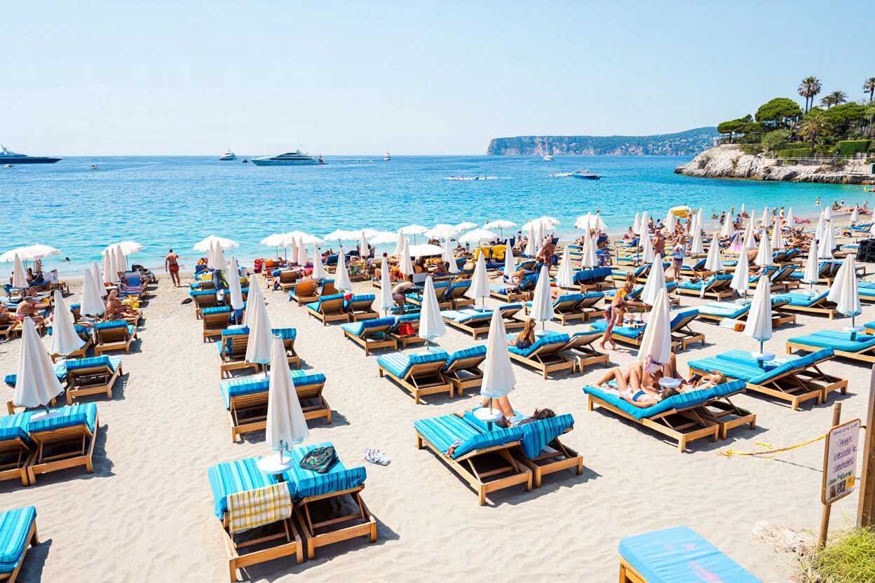 Plages privées : malgré des transats à 150€, la Côte d’Azur affiche complet tout l’été